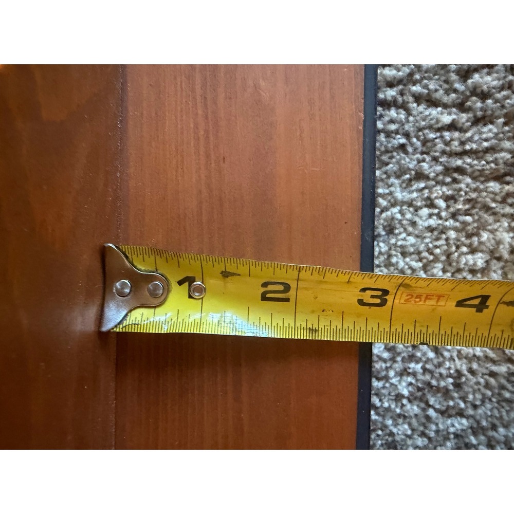 Forrest-James Vintage Wood Wall Shelf Heart Cutout 3 Peg Hooks Country Farmhouse - Picture 8 of 8